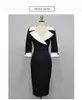 Vestido feminino primavera casual escritório senhora elegante negócios bodycon wear para trabalhar vestido roupas299u