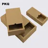 Envoltura de regalo Favores de fiesta de boda Caja de regalo Caja de kraft pequeña blanca para joyería de jabón Embalaje de papel de cajón de bricolaje 50pcs266V