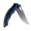 Coltello pieghevole in ceramica con cuscinetti a sfera fast open flipper m390 lama satinata in fibra di carbonio tc4 manico in lega di titanio regalo