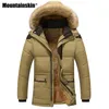 Men's Jackets Winter Thick Fleece 5XL Fur Collar Hooded Coats Casual Jacket Male Outerwear Windproof SA390