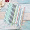 Colorful Paper Straws Stripe Wave Point Solid for Wedding Party Event Juice Cocktail Drinking Straws HHA1153