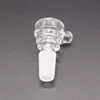 Szklane slajdy miska kawałki bonga miski lejek Rig akcesoria fajki wodne ceramiczny gwóźdź 14mm 10mm mężczyzna mocny palenie fajki wodne dab rigs
