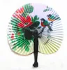 Vintage Bloem Afdrukken Papier Ventilator Bruiloft Decoratie Party Gunsten Chinese Hand Vouwende Fan Fancy Vrouwen Meisjes Dansende Fan