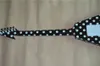 Darmowa wysyłka Randy Rhoads Podpis Latający V Elektryczny Gitara Polka Dot Finish Top Chiny Gitara