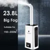 New Industry Umidificatore 2000ml h Umidificatore d'aria Big Fog Diffusore per apparecchiature di disinfezione commerciale 23 8L Mist Maker2611 di grande capacità