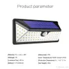 LED Solar Power Lampa PIR Czujnik Motion Wall Light 73 Diody LED Outdoor Wodoodporna Energia Oszczędzanie Uliczne Ścieżka Stocznia Ścieżka Ogrodowa Lampa