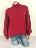 10 colori maglione moda donna inverno dolcevita allentato maglioni lavorati a maglia manica lunga tinta unita Top donna autunno maglione femminile