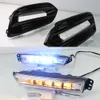 1 set LED LED de funcionamiento diurno LED para Honda HRV HR-V VEZEL 2018 2019 2020 Amarillo de la señal de giro DRL DRL Lámpara de niebla Decoración