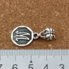 50pcslot Antique Silver Initial Alphabet Disc quotmquot charm hängsmycken för smycken som tillverkar armband halsband diy tillbehör 18698689