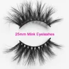 100% äkta minkfransar premium kvalitet naturlig 25mm lång mink ögonfransar långvarig handgjorda 3d mink lashes smink falska falska ögonfransar