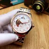 Alle wijzerplaten Werk luxe herenhorloges Automatisch Mechanisch Lichtgevend Maanfase vliegwiel Roestvrijstalen band Topmerk designer diamanten horloge voor heren montre de luxe