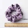 Satin Solid Hair Scrunchies Women Elastic Hair Bands Stretchy Scunchie Girls Headwear Silky Loop Pony Vail Holder Hairbands 100pcs FQ0222A