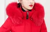 Extra Long Down Jacket Women Winter Coat White Duck Down Parkas Fur Hooded Warm OuterWear Overcoat Plus Storlek S-4XL