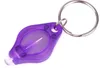 200pcs KeyChain Flashlights 395-410nm Purple UV LED Money Detector light protable light Keychains Car key accessories Whole216P