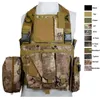 Outdoor Sports Molle Vest Tactical Chest Rig Airsoft Gear Molle Pouch Bag Carrier Camouflage Combat Assault NO06-004