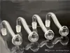 Tubo queimador de óleo de vidro pyrex barato com junta transparente macho de 10mm mini tubo de vidro grosso queimador de óleo para bongos de água mais barato