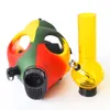 Gas Mask with Acrylic Smoking Bong Silicone Pipe Tabacco Shisha smoke pipe water pipe smoke accessory