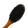 Brosse à cheveux en poils de sanglier naturels, peigne de Massage antistatique pour cuir chevelu, brosse à palette, manche en bois de hêtre, outil de coiffure pour Me2546635