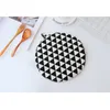 Insulation Potholder Table Mat Cotton Round Kitchen Table Oilproof Anti-scalding Pot Bowl Insulation Pads 5 Style HHA675