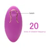 20 Snelheid Krachtige Bullet Vibrator Afstandsbediening Clitoris Stimulator G-spot Massager Vibrerend Egg Seksspeeltjes voor Vrouwen