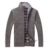 dos homens Quente Camisolas Outono Inverno grossa de veludo camisola Jaquetas Cardigan Casacos Vestuário Masculino Casual Knitwear Us Tamanho Xs-xl Da021 SH190817