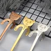 Cartoon Bear handle spoon Stainless steel hanging coffee Mixing spoons Home Kitchen Dining Flatware