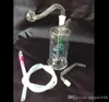 Snake Hookah glazen bongen accessoires, kleurrijke pijp roken gebogen glazen buizen olie brander buizen waterpijpen dab rig glazen bongs pijp