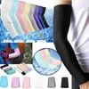 Ice Silk 1Pair Outdoor Cooling Arm Soles Sun Protection Cuff Arm Warmers For Cycling Basketball Football Running Sports Sleeve C7199425