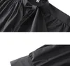 Men Bow Tie Leaf Collar Long Sleeve Shirts Male Fashion Casual Loose Gothic Style Dress Shirts Stage Costumes