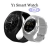 Y1 bluetooth smart watch pulseira pulseira com slot para cartão sim para android cellphones ipod rodada resistente à água com pacote de varejo
