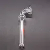 Pipes à fumer en verre épais Pyrex clair Tube de brûleur à mazout Dab Rigs adaptateur de bong d'eau tige inférieure