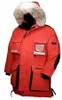 Canada nouvelle arrivée vente chaude manteau de neige pour hommes bas Parkas à capuche noir marine gris veste manteau d'hiver / Parka loup fourrure vente avec Outlet