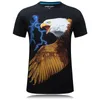 Dier T-shirt 3D Eagle Lion Wolf Uil Print Zomer T-shirts Mannen Dames Plus Size Tee Shirt