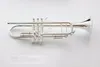 Bach Stradivarius Bb Trompet AB-190S gümüş müzik aleti Yeni Trompet ağızlık profesyonel notu kaplama