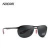 Kdeam Rimless Oval Men's Sunglasses Polarized TR90 Material Frame TAC偏光レンズソフトラバーフットカバーCX2007062598