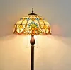 Tiffany Golvlampa Barock Medelhavet Stained Glass Floor Light Living Room Dining Room Bedroom Floor Lamp Art Presentlampor