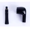 Rakt långa polfilter cigaretthållare, svart sandelträ ringdekorativ ebenholt rörhantverk så säljs direkt som en ersättare