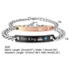 Fashion Her King and His Queen Couple bracelets For women men Her Beast His Beauty Personalized Bangle 2019 Jewelry Gift