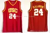 Maillot de basket-ball universitaire USC Trojans Brian 24scalabrine pas cher Lisa 33leslie Cheryl 31miller University Ed maillots