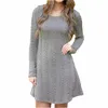 4XL 5XL grande taille mode décontracté à manches longues robe pull 2019 robe d'hiver Femme courte robe tricotée grande taille femmes vêtements