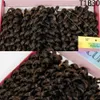 12039039 fasci di riccioli brasiliani jerry intrecciano i capelli sintetici con Ombre viola biondo trecce all'uncinetto estensione dei capelli b6849710