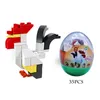 Mini animaux blocs de construction série oeufs torsadés jouets pingouin grenouille chien aras briques jouets 6 Styles cadeaux
