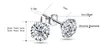 yhamni lmnzb crystal Zircon real 925 Solid Silver Oprings Channel Cubic Zirconia Silver Stud Strings for Women Fashion Jewelry Y290N