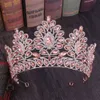 Cristalli di lusso Corona nuziale reale Argento oro strass Principessa Prom Queen Tiara nuziale Corona Accessori per capelli Medio Oriente