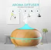 Electric Aroma Essential Oil Diffuser Wood Grain USB Mini Ultrasonic Air Humidifier Aromatherapy Mist Maker For Home Office 300ml RRA841