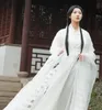 Flaches weißes Hanfu-Kostüm, asiatisches Filmfernsehen, ähnlicher Artikel, chinesisches Kleid, Filmdrama-Kleidung, frische, elegante orientalische antike Schwertfrau-Kleider