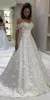 Butterfly Expensive Floral Lace Wedding Dresses A-line Off Shoulder Ribbon Open Back Robes De Mariée Bridal Party Plus Size Dress Women
