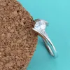 Anel de diamante de cristal para mulheres moda jóias de noivado anéis de casamento