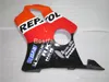 Kit de carenado completo de molde de inyección para Honda CBR600 F4i 01 02 03 juego de carenados naranja negro CBR600F4i 2001 2002 2003 HW36