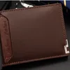 Vintage Männer Leder Brieftasche Kurze Schlanke Männliche Geldbörsen Geldscheinklammer Dollar Preis Portomonee Carteria